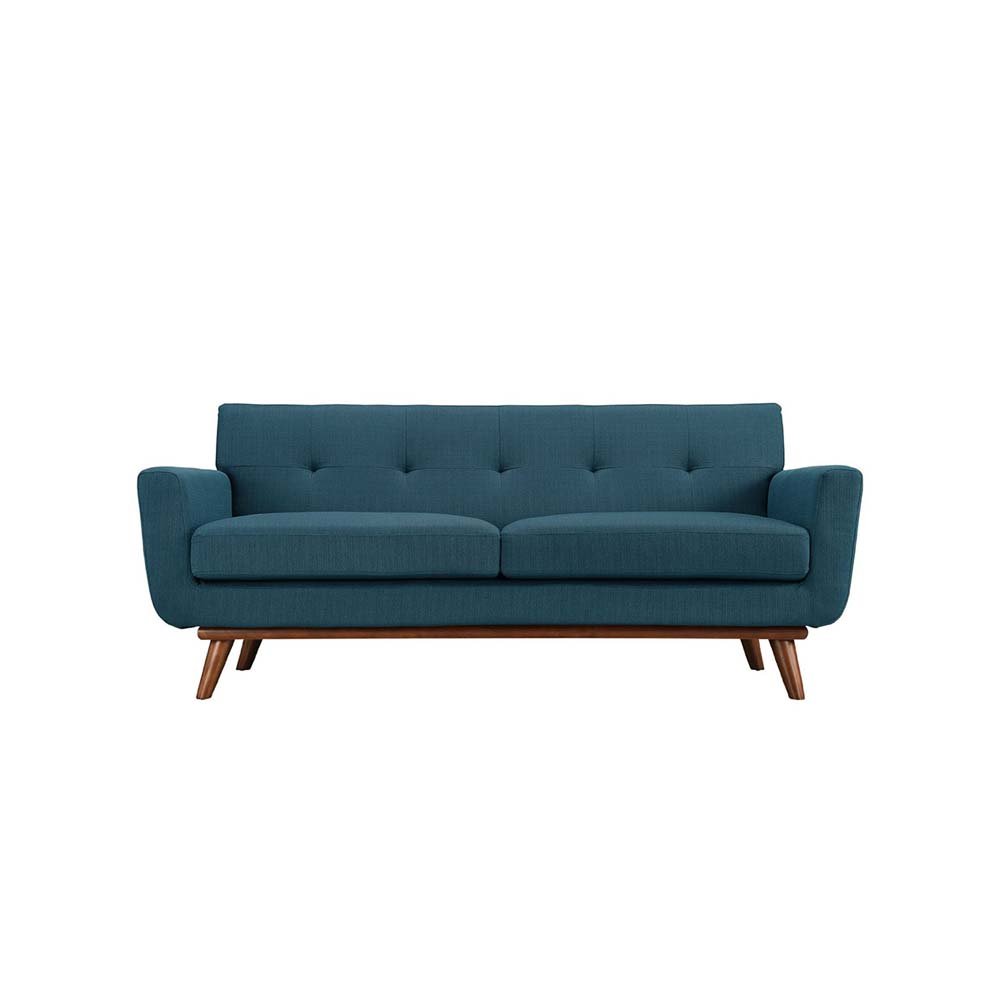 Simple Wood Combine With Leather Chair